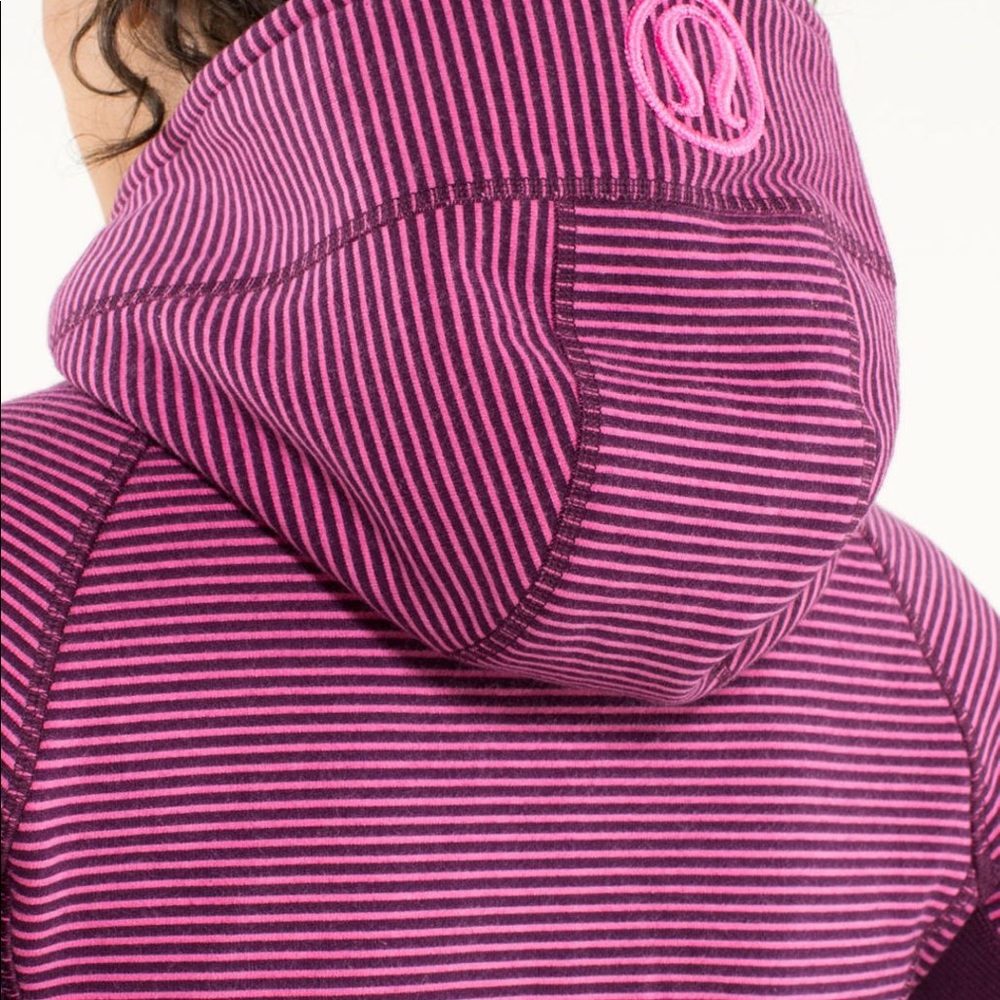 RARE Lululemon pink/purple Scuba hoodie